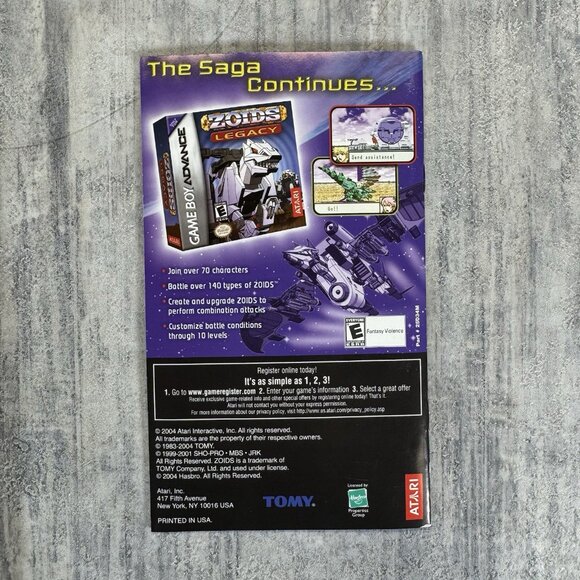 Zoids: Battle Legends In Original Box With Manual Nintendo GameCube Clean - Picture 3 of 5